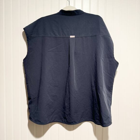 Figs Rafaela Oversized Scrub Top Navy Blue Size XXL - Picture 6 of 6